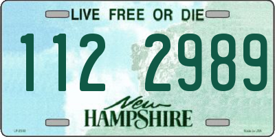 NH license plate 1122989