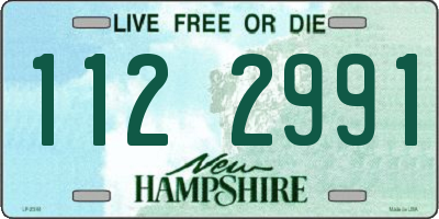 NH license plate 1122991