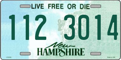 NH license plate 1123014