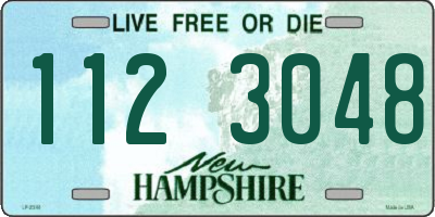 NH license plate 1123048