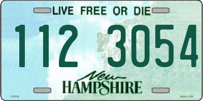 NH license plate 1123054