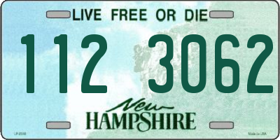 NH license plate 1123062