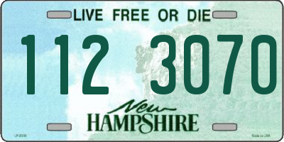 NH license plate 1123070