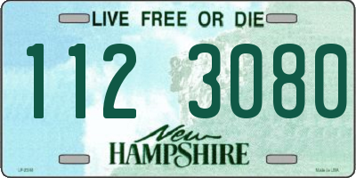 NH license plate 1123080