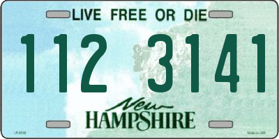 NH license plate 1123141