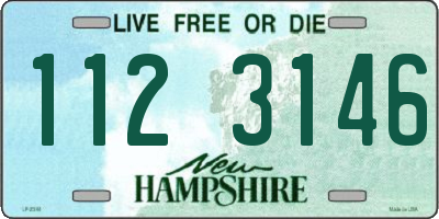 NH license plate 1123146