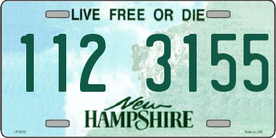 NH license plate 1123155
