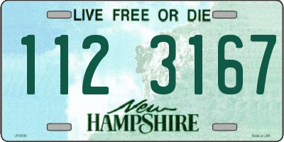 NH license plate 1123167