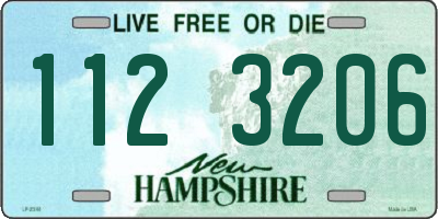 NH license plate 1123206