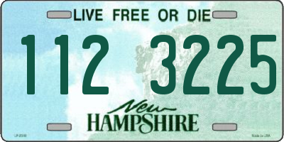 NH license plate 1123225