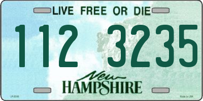 NH license plate 1123235