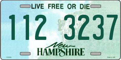 NH license plate 1123237