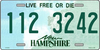 NH license plate 1123242