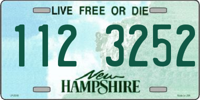 NH license plate 1123252