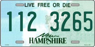 NH license plate 1123265