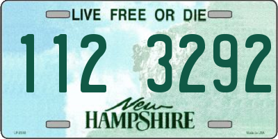 NH license plate 1123292