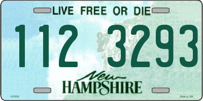 NH license plate 1123293