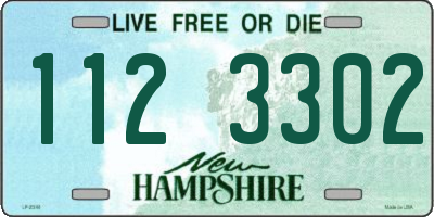 NH license plate 1123302