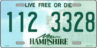 NH license plate 1123328