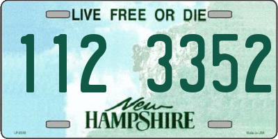 NH license plate 1123352