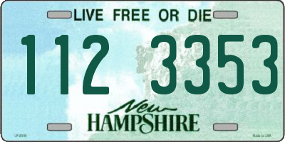 NH license plate 1123353