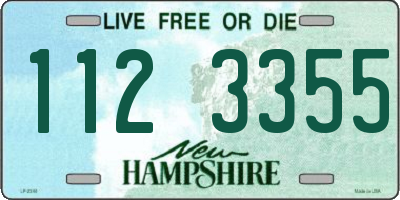 NH license plate 1123355