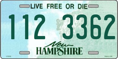 NH license plate 1123362