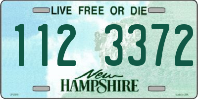 NH license plate 1123372