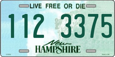 NH license plate 1123375