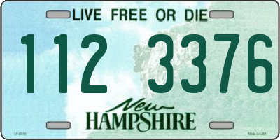 NH license plate 1123376