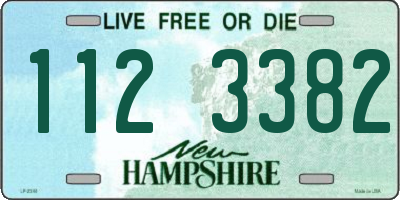 NH license plate 1123382