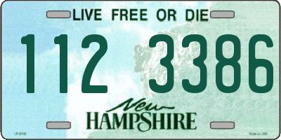 NH license plate 1123386