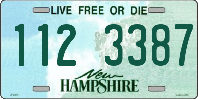 NH license plate 1123387
