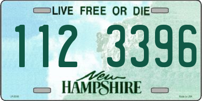 NH license plate 1123396