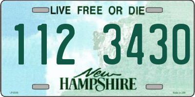 NH license plate 1123430