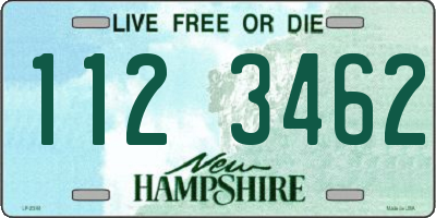 NH license plate 1123462