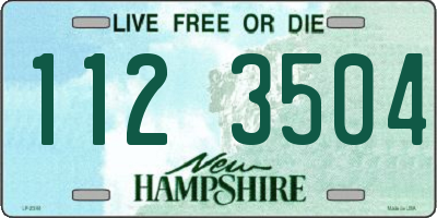 NH license plate 1123504