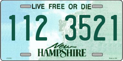 NH license plate 1123521