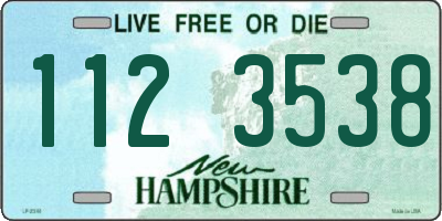NH license plate 1123538