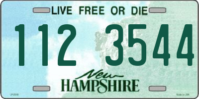 NH license plate 1123544