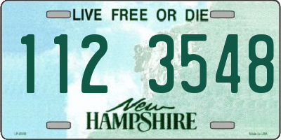 NH license plate 1123548