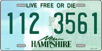 NH license plate 1123561