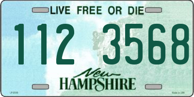 NH license plate 1123568