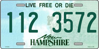 NH license plate 1123572