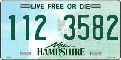 NH license plate 1123582