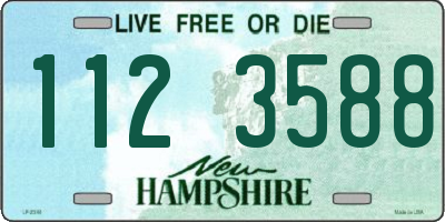 NH license plate 1123588