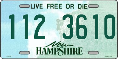 NH license plate 1123610