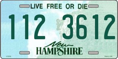 NH license plate 1123612