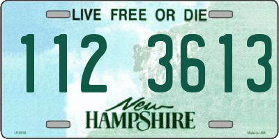 NH license plate 1123613