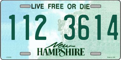 NH license plate 1123614